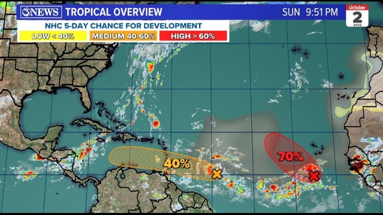 TROPICAL UPDATE: Area of interest to move into Caribbean