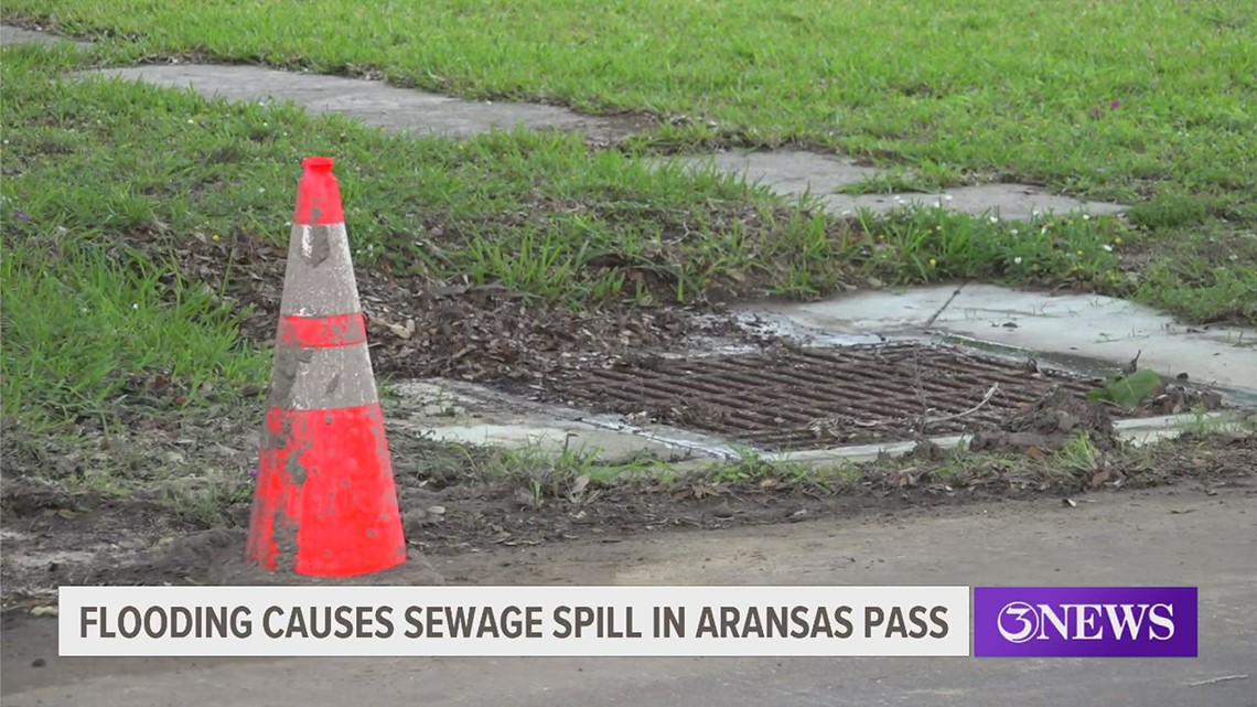 Flooding causes sewage spill in Aransas Pass; private water wells possibly affected | kiiitv.com