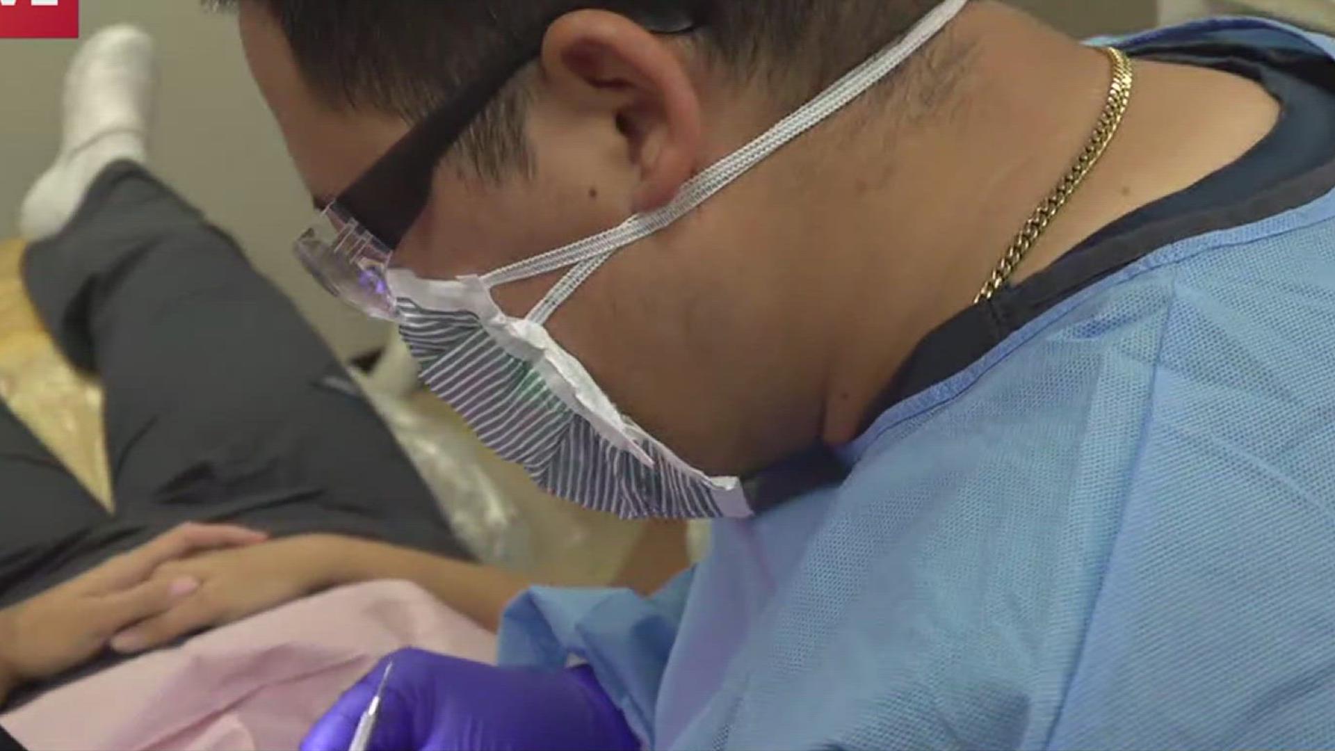 These Del Mar students are learning all about what it takes to be dental health professionals before they head to the workforce.