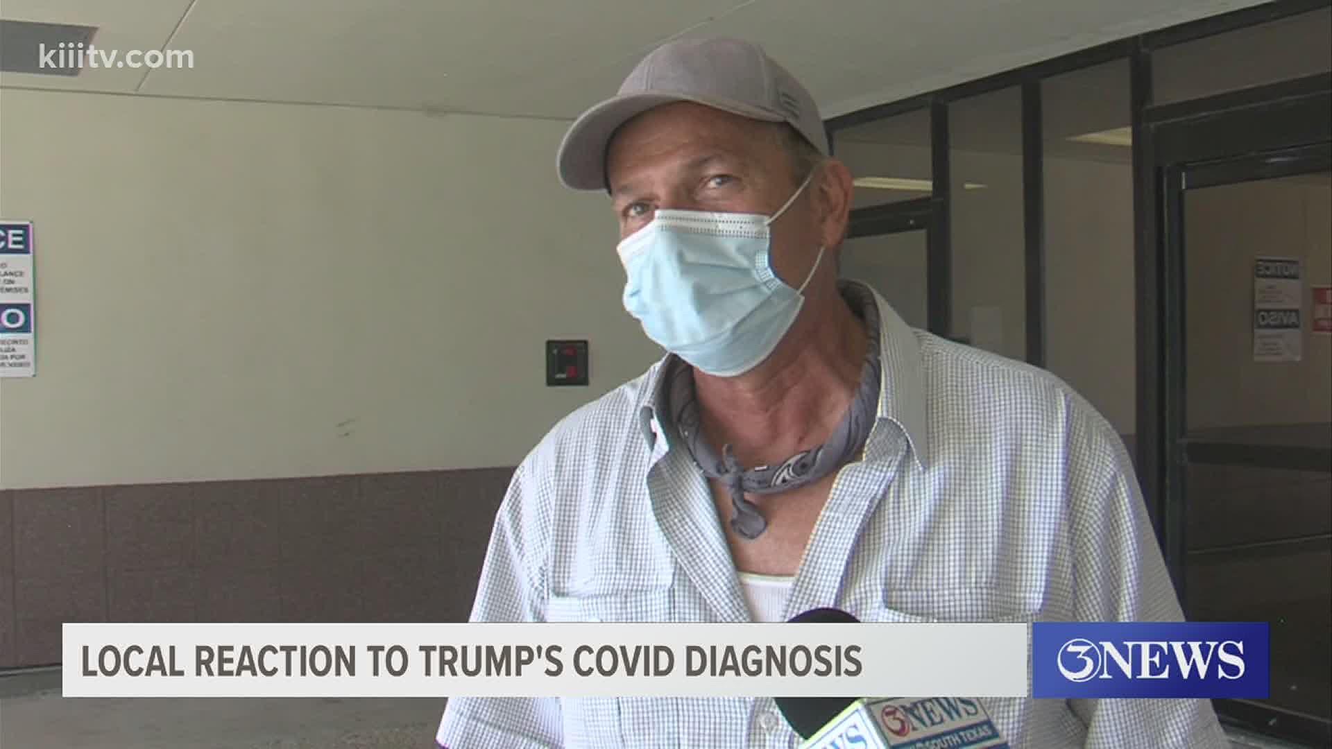 Our TV-3 team asked fellow community members what their initial reactions were to the president's COVID diagnosis. Here's what they shared.