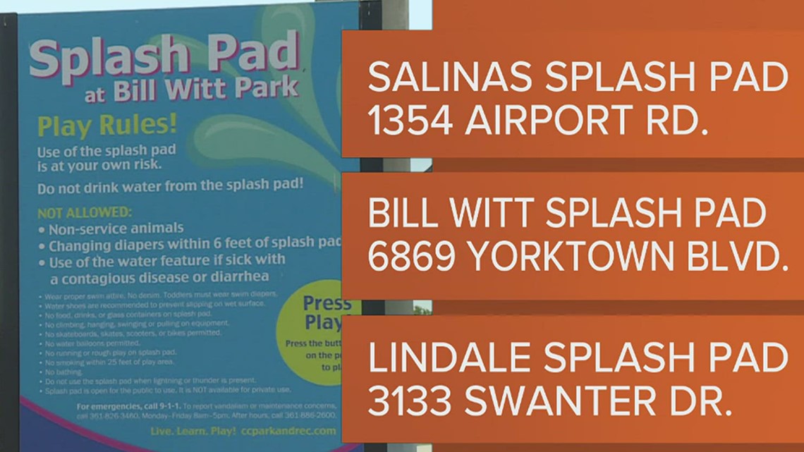City splash pads open Saturday