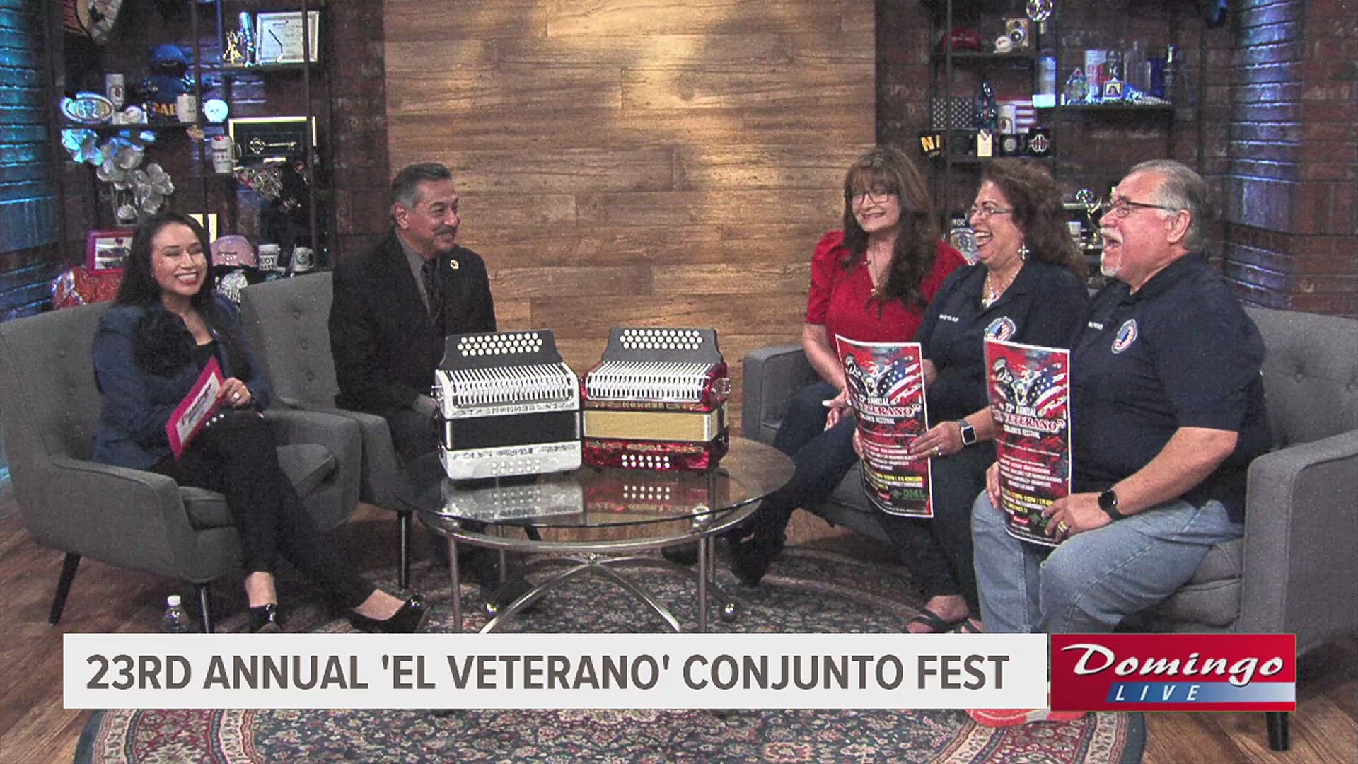 Linda Escobar joined us on Domingo live to invite the public to her 23rd Annual "El Veterano" Conjunto Festival, benefiting a scholarship fund for young musicians.