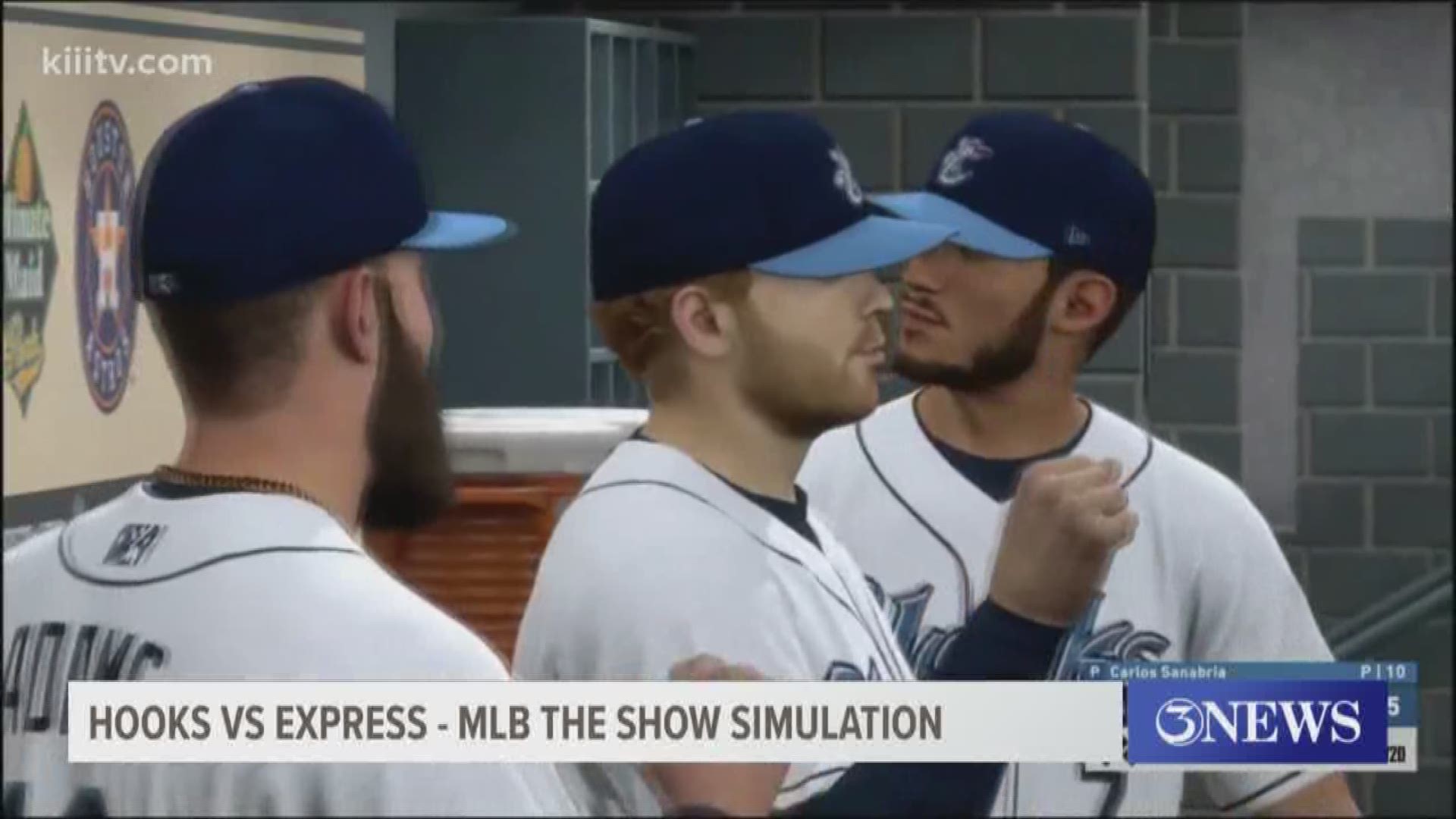 The Corpus Christi Hooks broadcasted a simulation of what would have been their futures game against the Round Rock Express using MLB The Show 20.