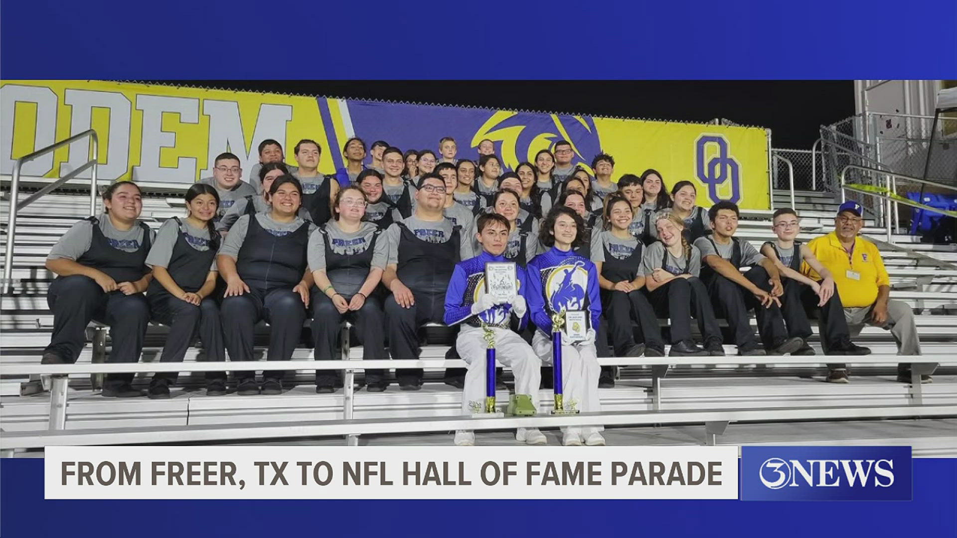 The Freer ISD is currently taking donations to help send their Mighty Buckaroo band to the NFL Hall of Fame Parade where 1976 alum Steve McMichael is being inducted.