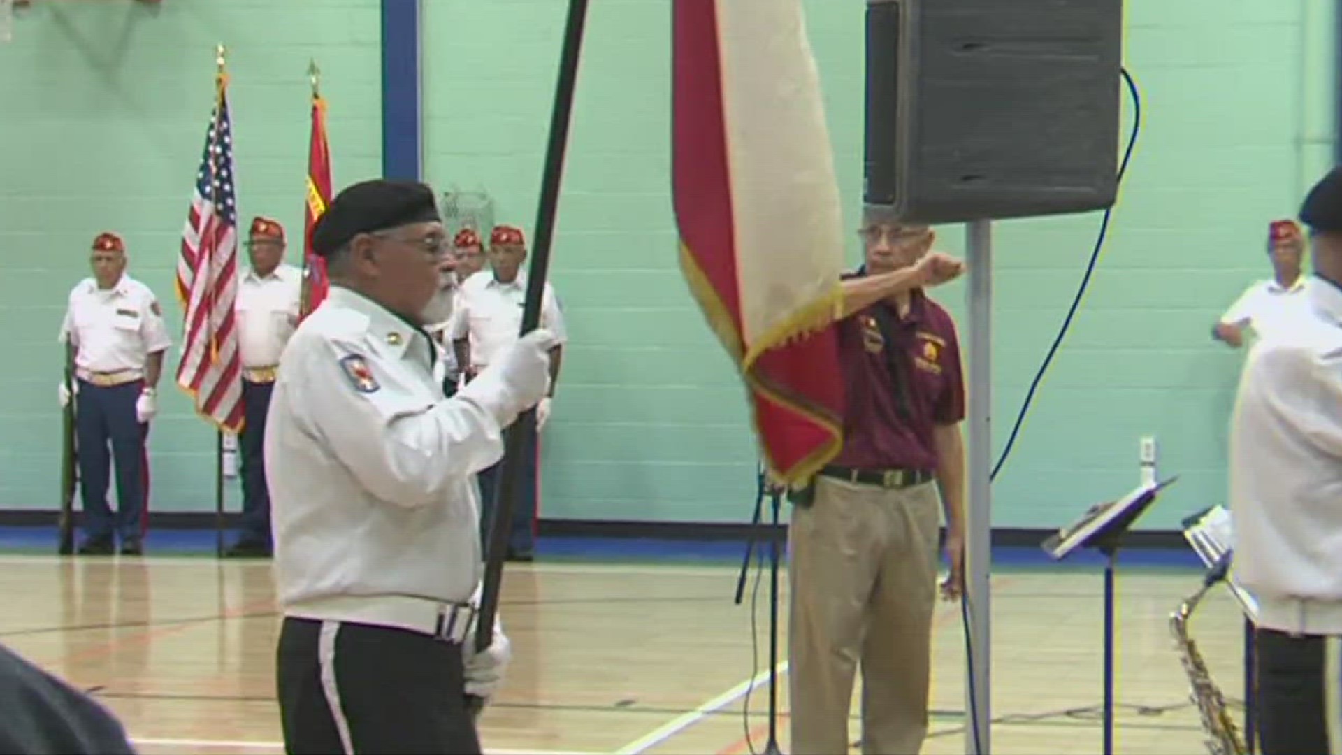 Members of the Veterans Band of Corpus Christi and other local veterans from across the Coastal Bend attended Monday's ceremony.