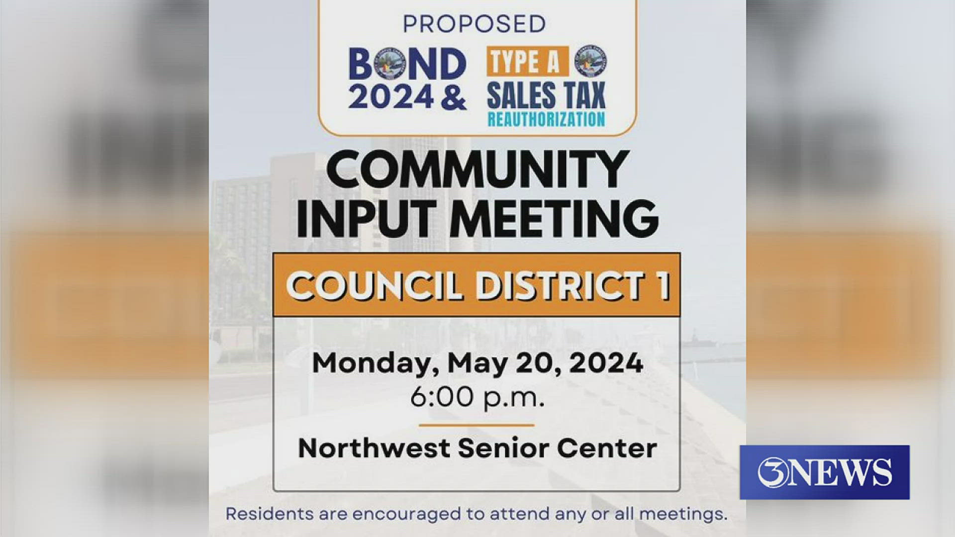 Input from the community is wanted by the city of Corpus Christi.