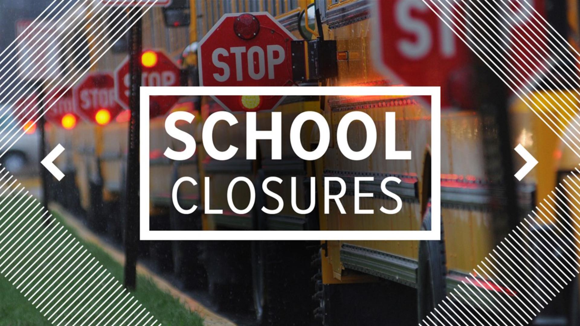 SCHOOL CLOSURES CCISD, other districts announce closures Tuesday
