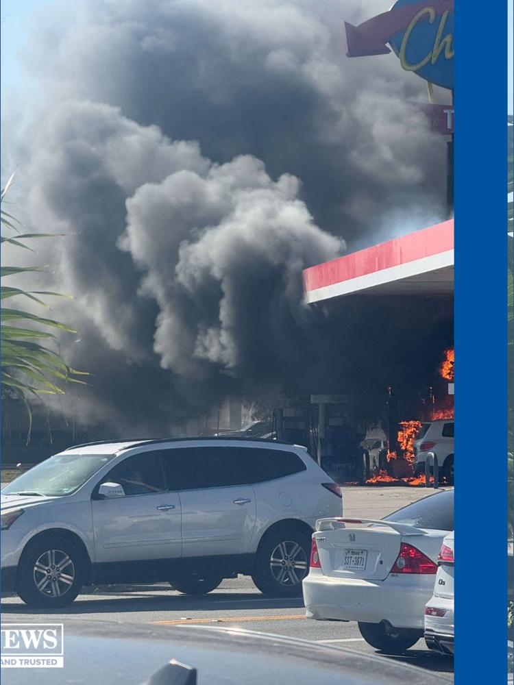 Fire engulfs man at Stripes on Airline and SPID | Victim airlifted to ...
