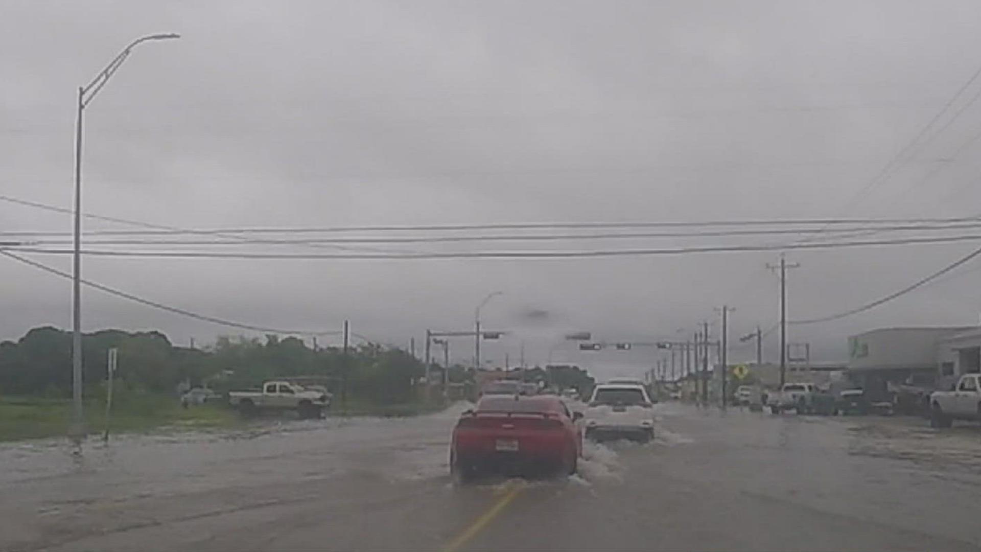 City Manager Gary Edwards told 3NEWS the City is hoping to work on a project with TxDOT to put in some kind of drainage along the roadway to help mitigate flooding.