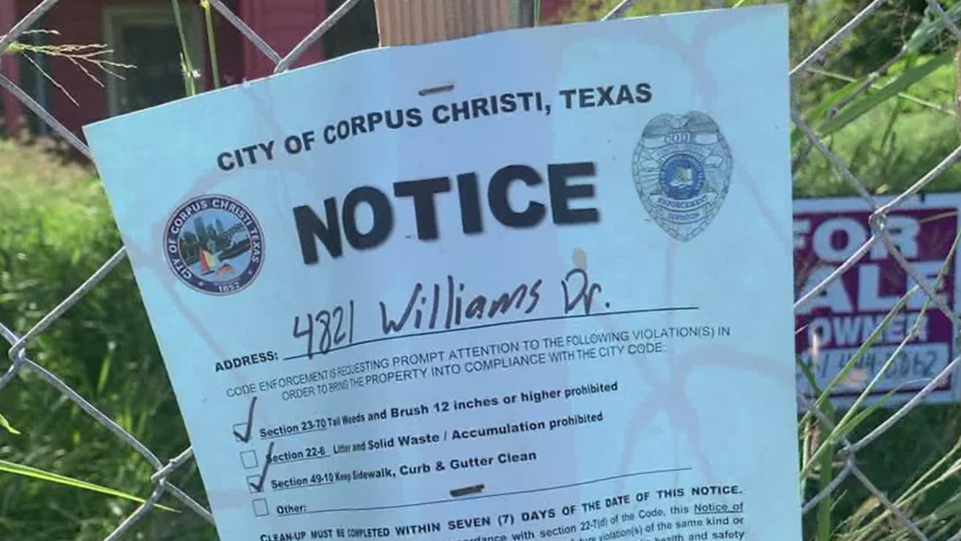 The citations were paused during August and September, when grass was growing so fast people couldn't keep up, but they've now restarted.