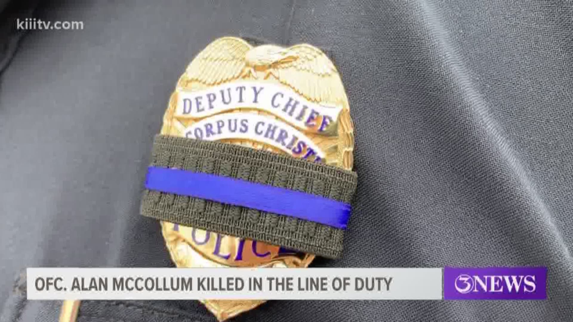 The Corpus Christi Police Department have been paying tribute to fallen hero Alan McCollum who was killed Friday night during a traffic stop.