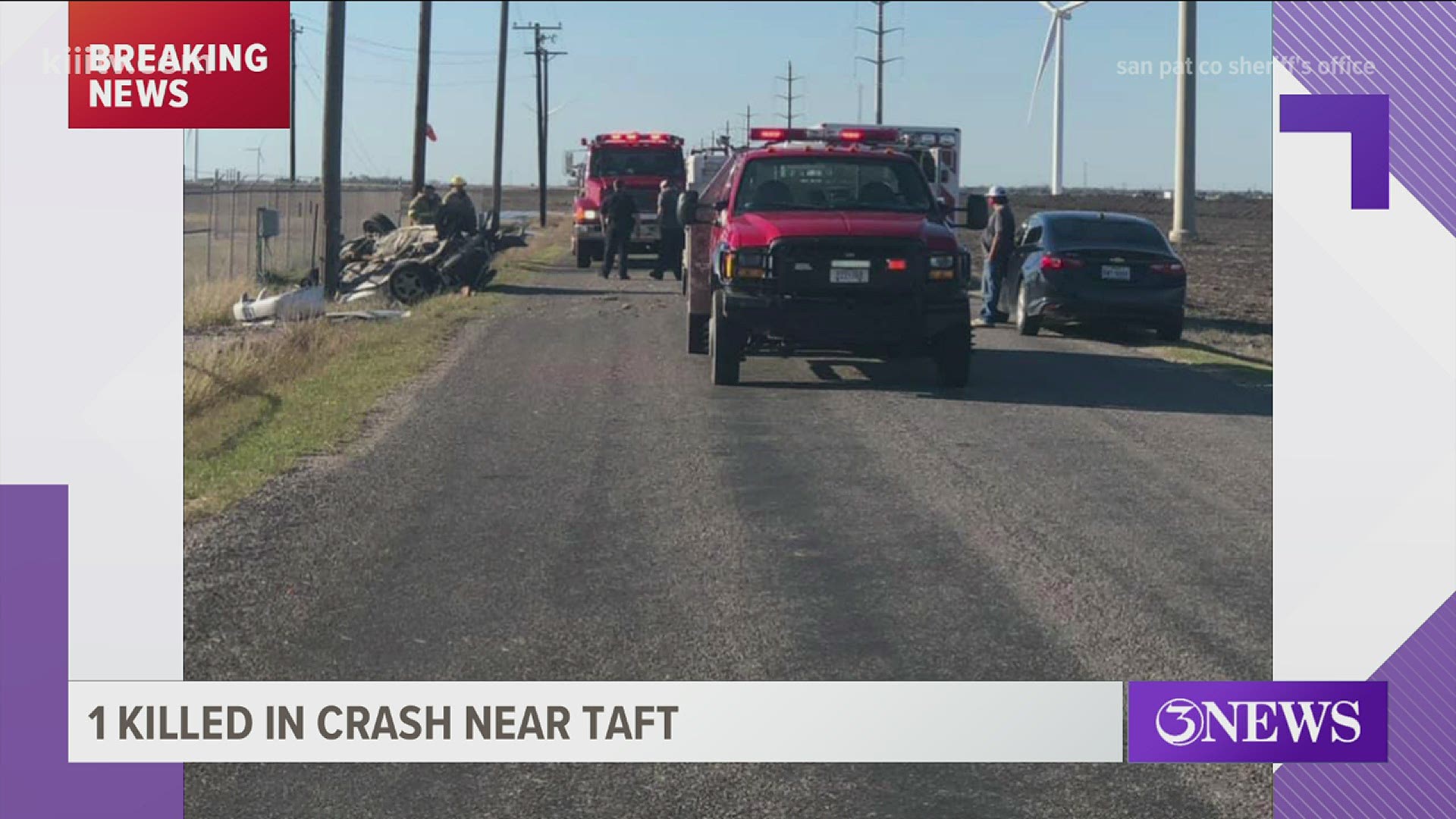 According to the San Patricio County Sheriff's office the man was driving a silver mustang and it flipped over on its top.