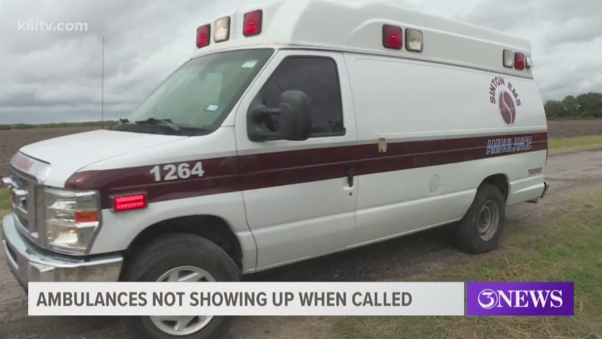 San Patricio County Sheriff Oscar Rivera said he is worried about public safety. He said ambulances simply are not showing up when called.