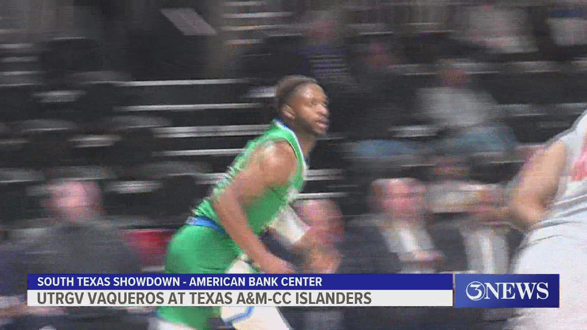 Texas A&M-CC lead from the jump Thursday in a 97-75 win over the Vaqueros.