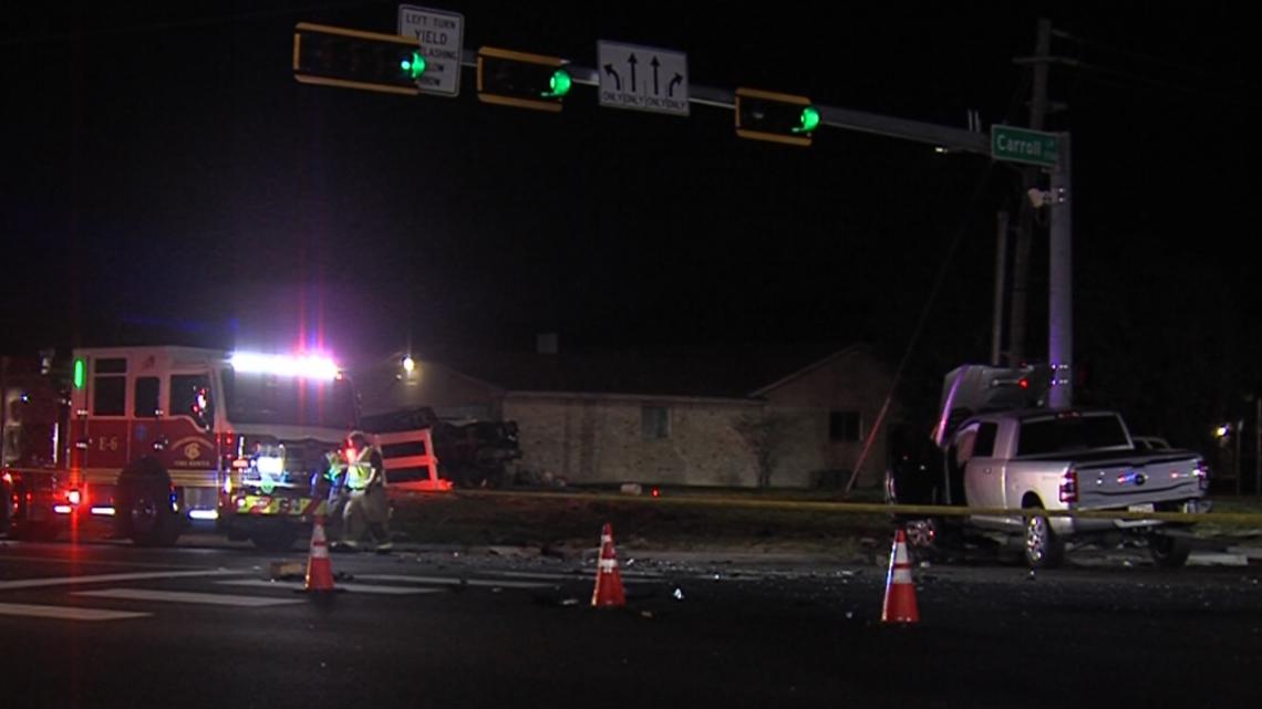 1 dead in Holly Road, Carroll Lane fatal accident