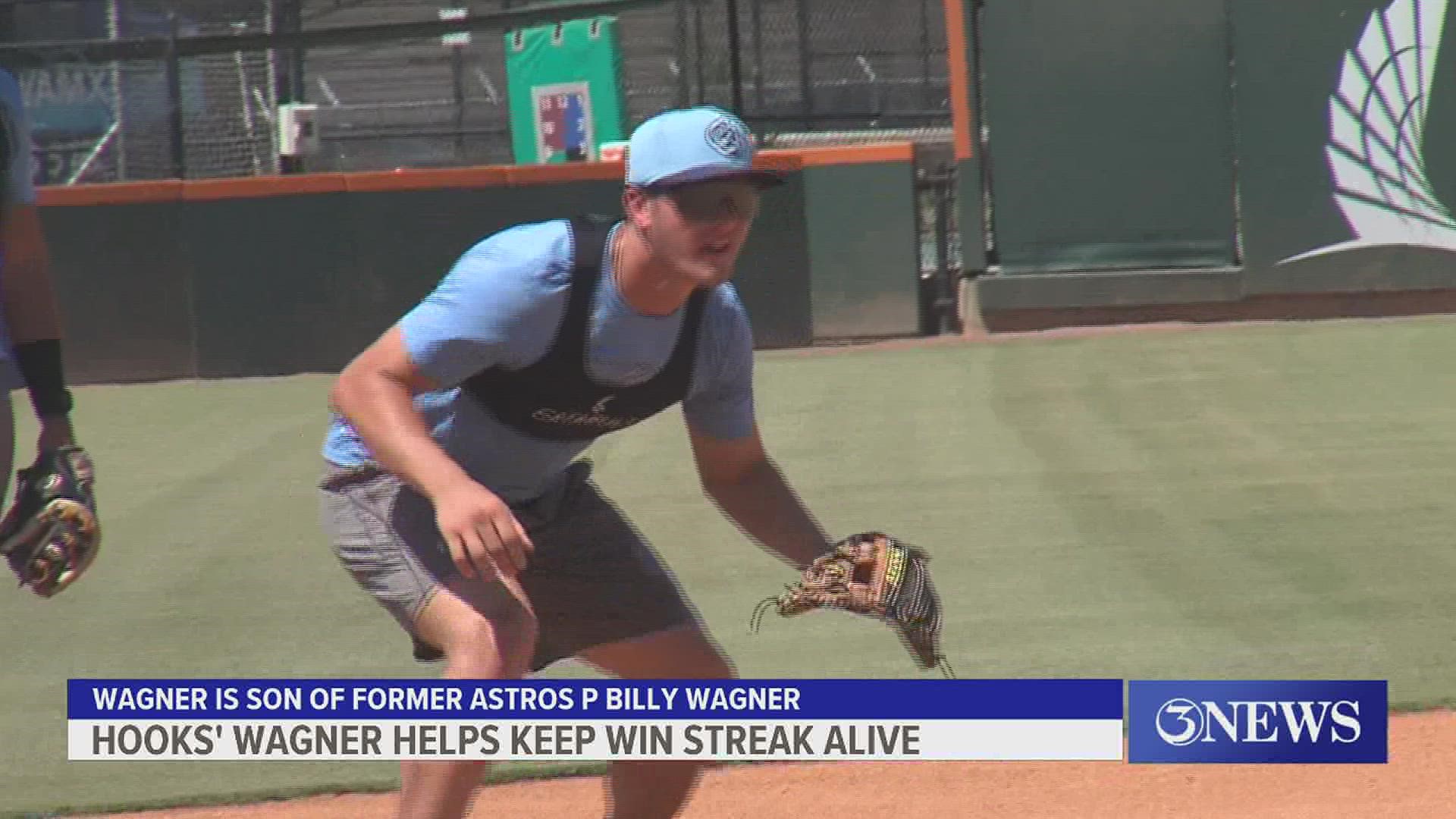 Will Wagner, the son of former Astros closer Billy Wagner, has already made his mark on Corpus Christi with a game-winning HR earlier in the week.