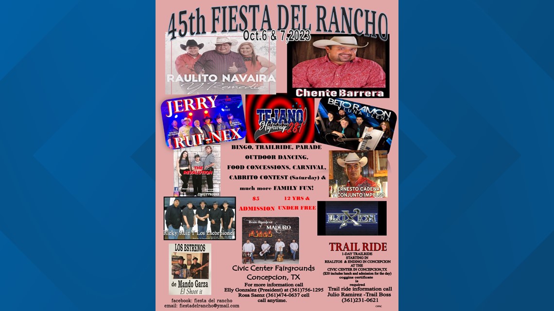 45th Fiesta Del Rancho in Concepcion, Tx set for Oct. 67