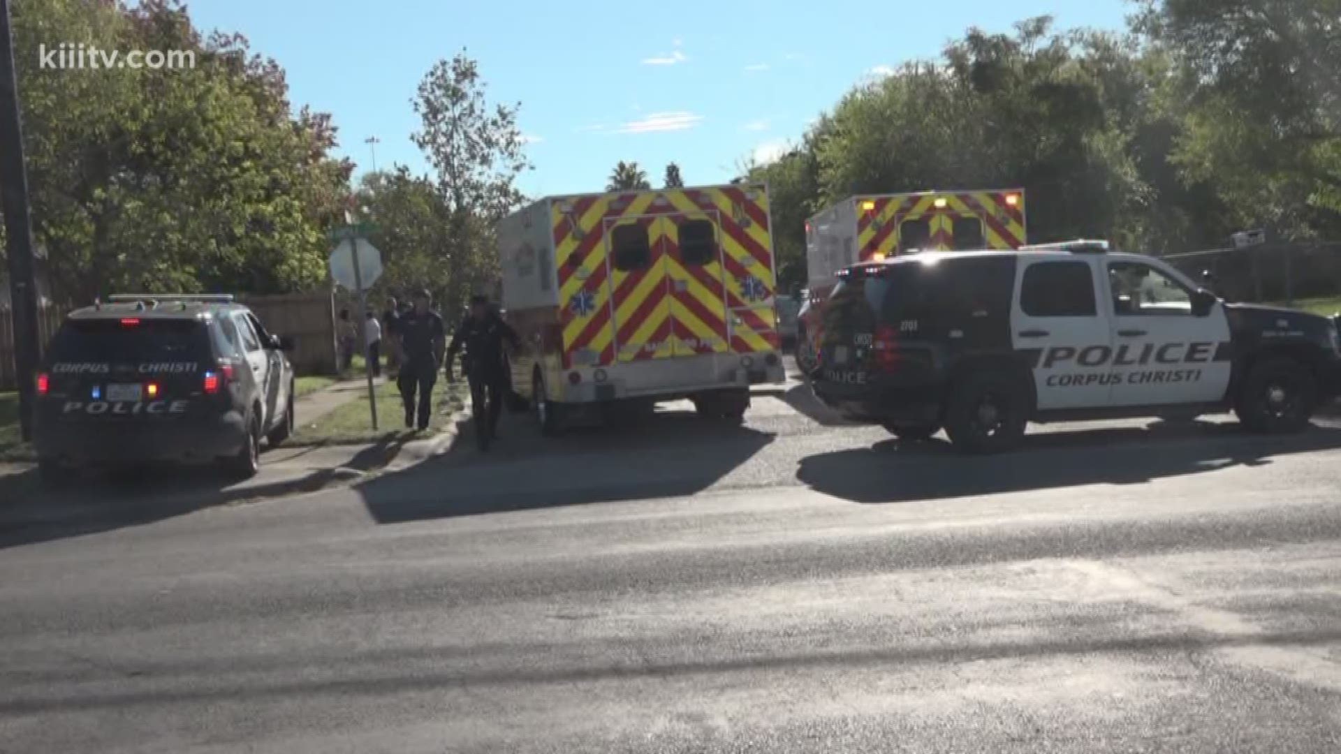 Investigators are working to determine if a man seen walking around a Corpus Christi neighborhood Thursday afternoon was responsible for a nearby fire.