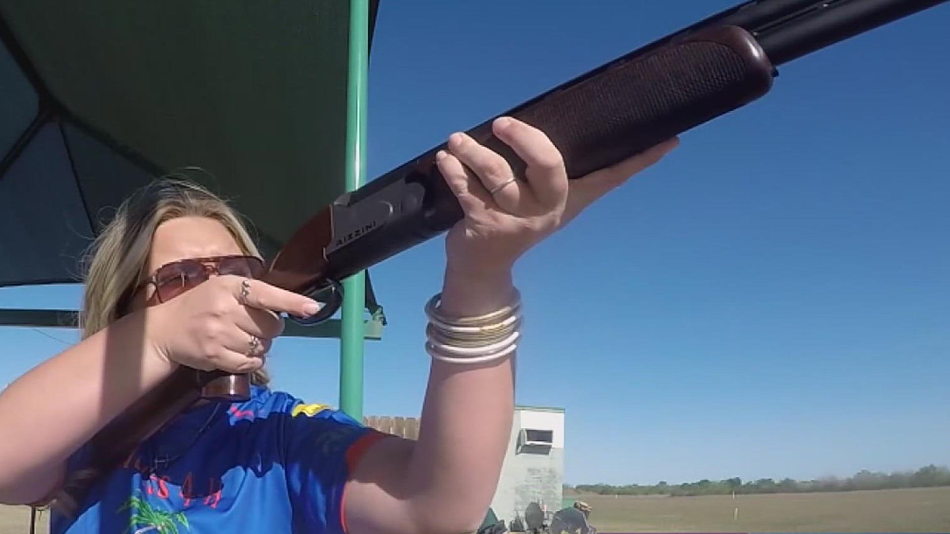 A group of Young Guns in Nueces County is defying stereotypes in a male-dominated sport of skeet and trap shooting.