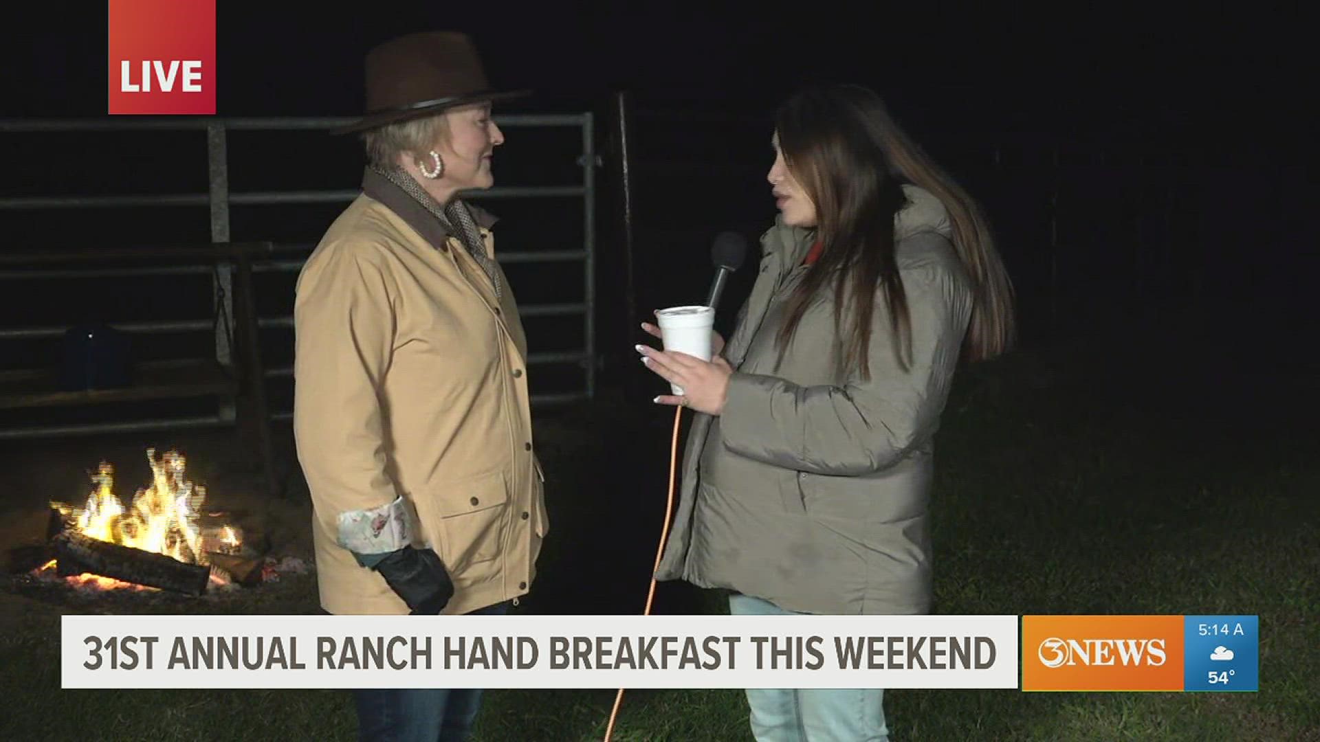 Cooking up an authentic cowboy breakfast this weekend in Kingsville; King Ranch invites people out for another year.
