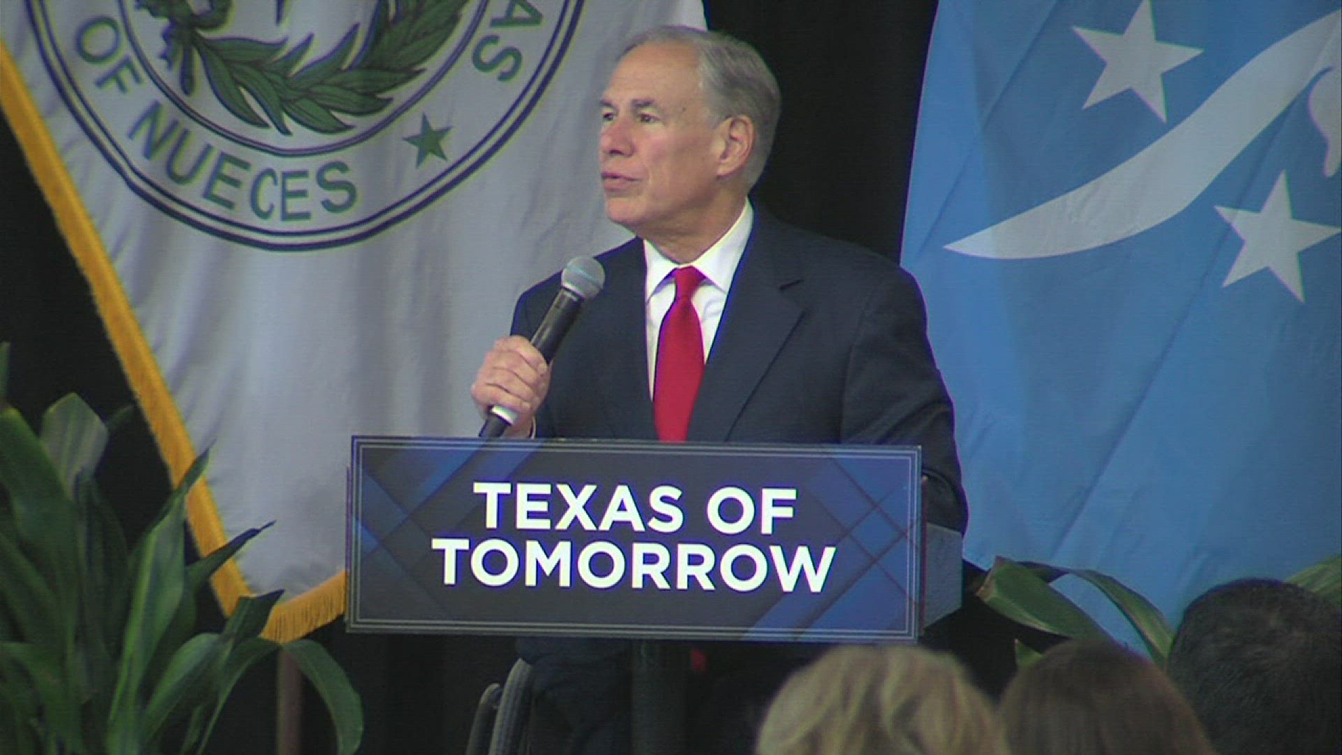 The governor was in town on Monday and covered a range of topics important to the Coastal Bend.