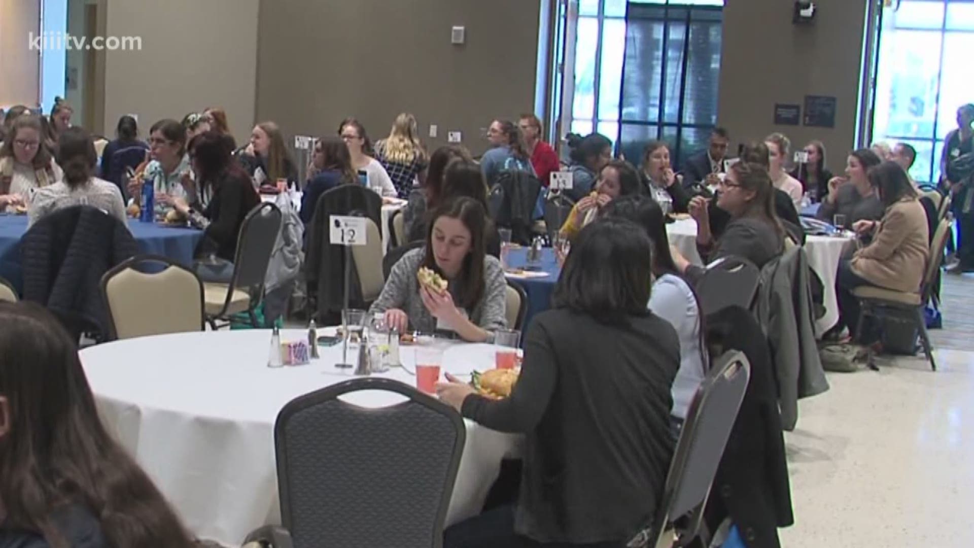 Hundreds of women attended a women in physics conference at TAMUCC Sunday.