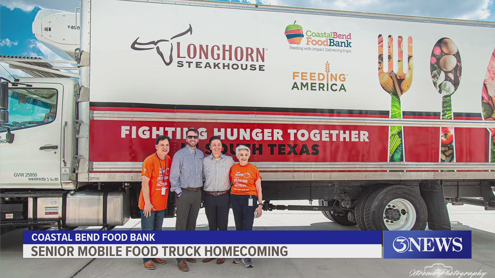 The food bank rolled out new wheels today as they kicked off their Senior Mobile Food Truck Homecoming with a pep rally!