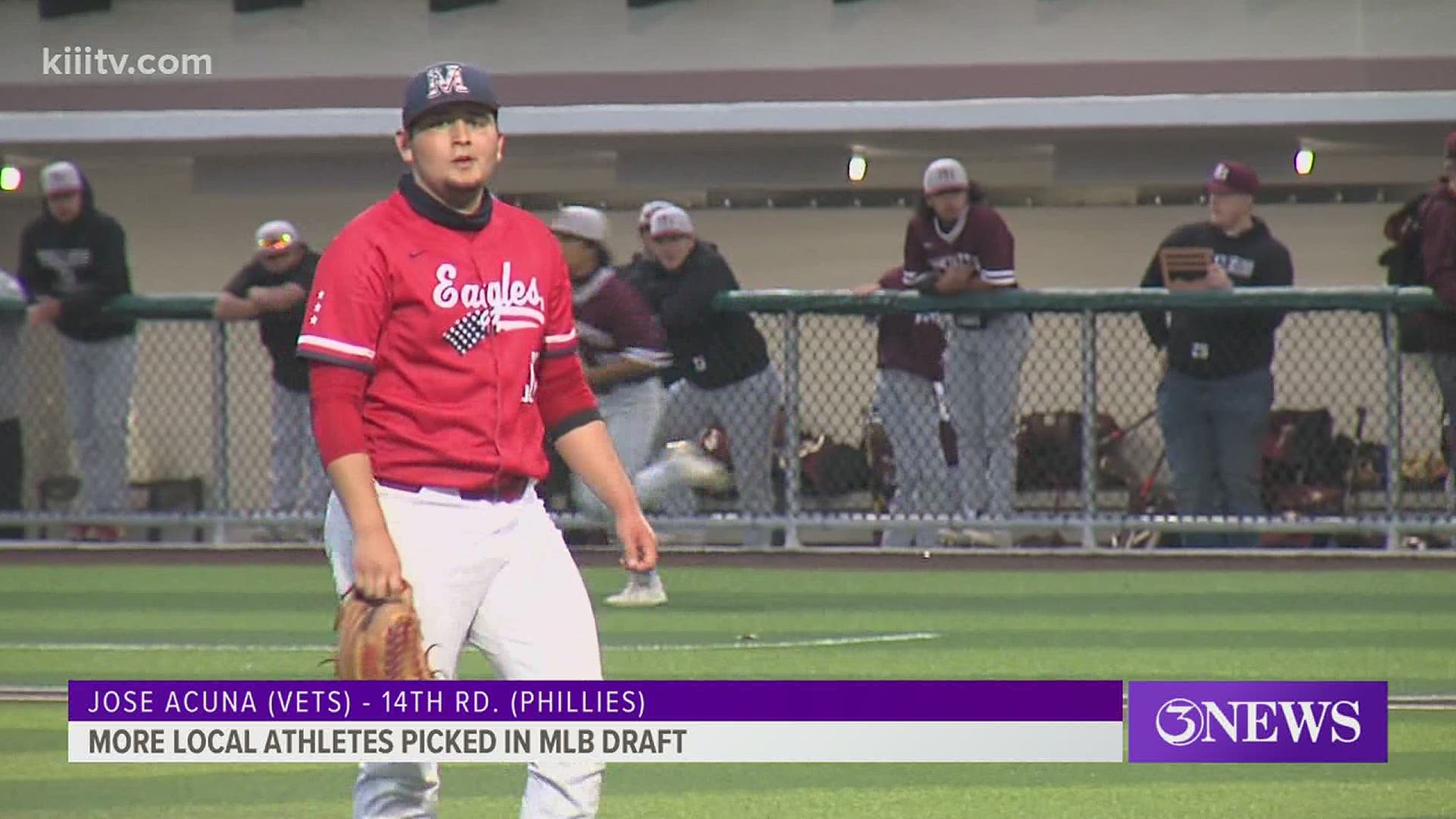 Veterans Memorial grad Jose Acuna was drafted by the Phillies in the 14th round while former OG Bulldog and Islander Drake Osborn was selected by the Mets (19th rd).