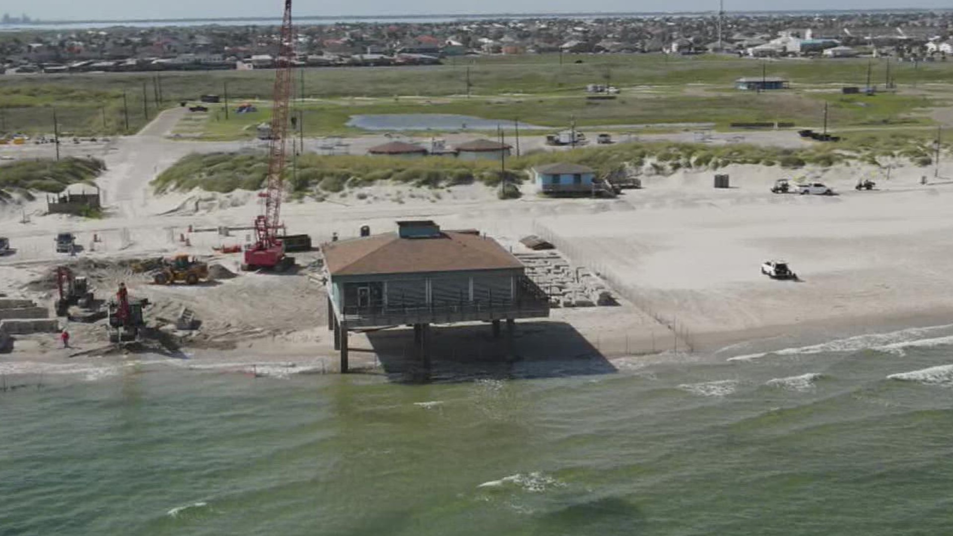 The pier was severely damaged when Hurrican Hanna came through the Coastal Bend in 2020.
