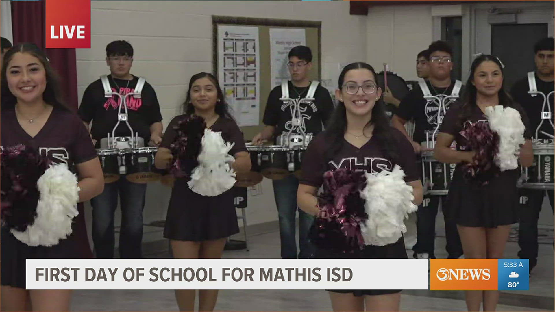 From pre-K to high school-- classes at Mathis ISD are back in session.