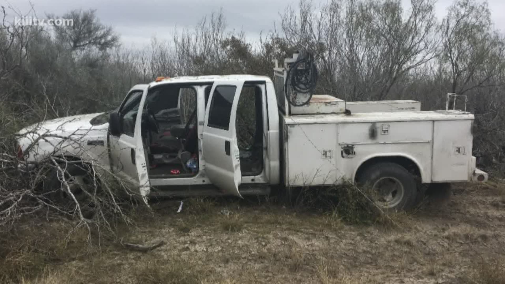 It happened Thanksgiving morning on State Highway 44 near Freer. The men tried to get away and drove through a fence at a ranch in rural Duval County.
