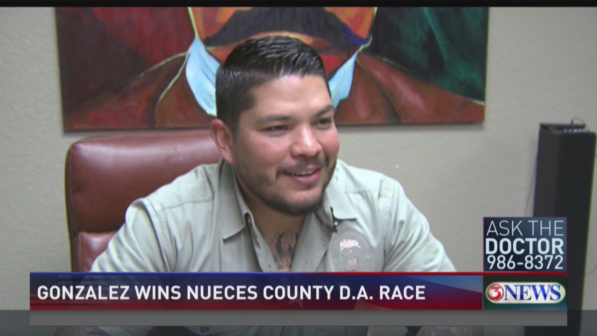 Mark Gonzalez had to wait until early Wednesday morning to hear the results that determined he will be the next Nueces County District Attorney.