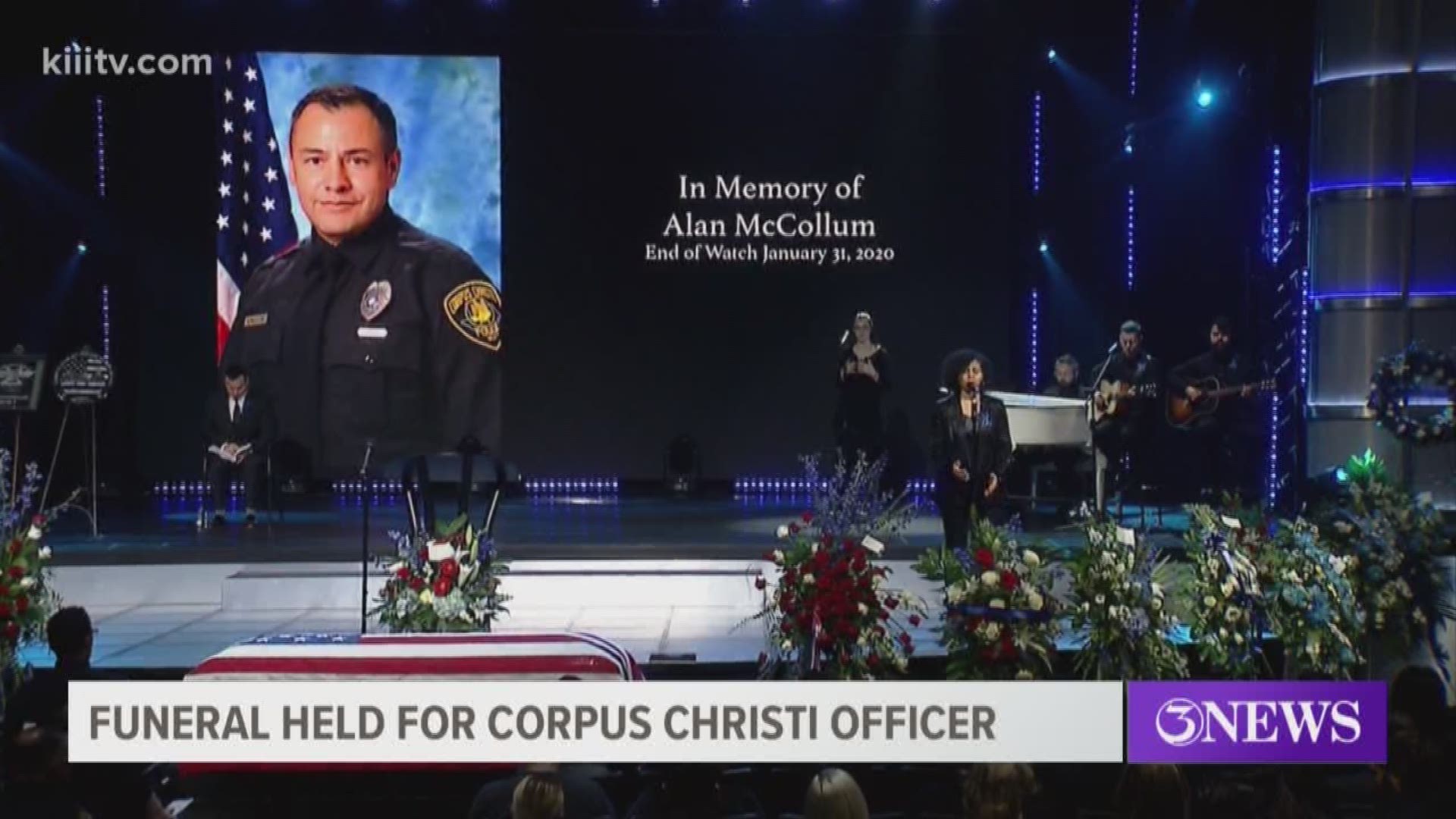 Police Chief Mike Markle also spoke at the funeral and he said Officer McCollum was not a hero because of how he died, but because of the life, he lived.