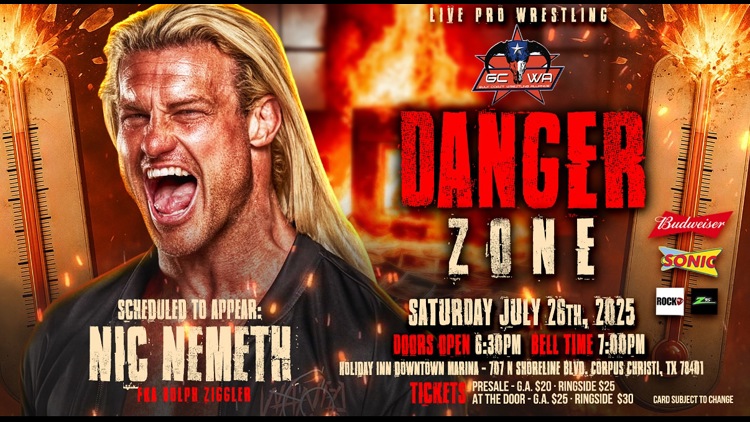 Gulf Coast Wrestling Alliance presents live pro wrestling in