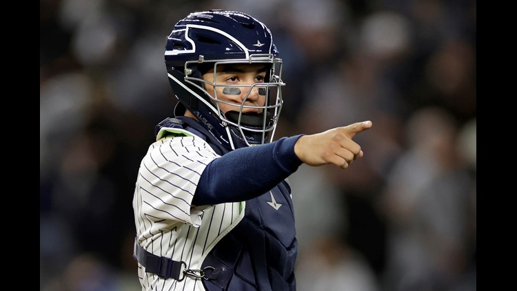 Yankees catcher Jose Trevino offers support for NY high school team