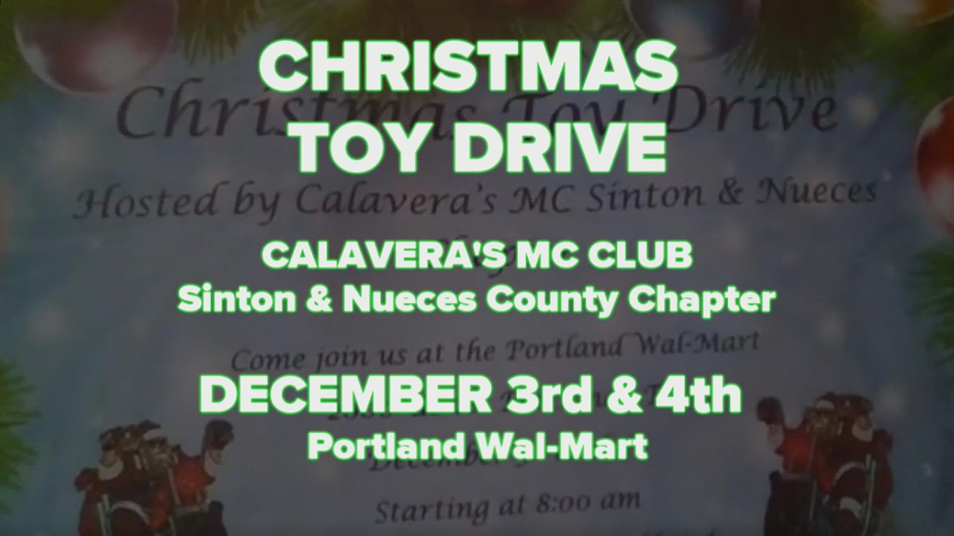 Calavera Americano, president of the Sinton chapter of the Calaveras Motorcycle Club, joined us live to raise awareness of their Christmas Toy Drive.