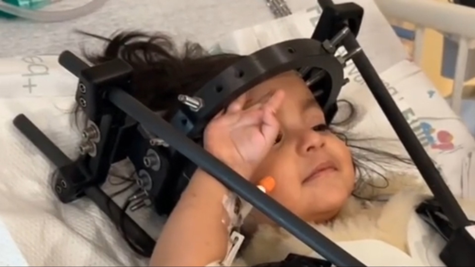 A 16-month-old Robstown baby has spinal cord injuries and a "long journey to recovery," her family says, after a wrong-way crash killed her mother.