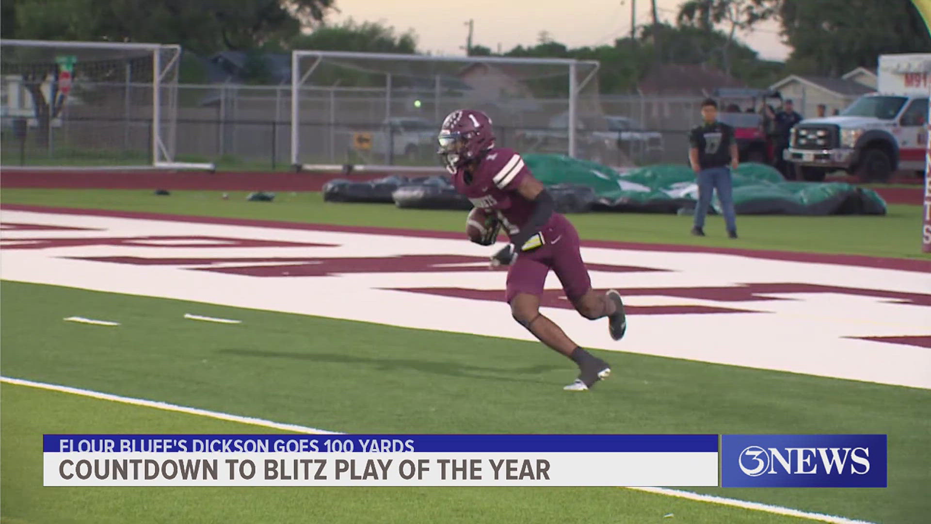 Vanderbilt-commit Cameran Dickson took a kick return 100 yards for the touchdown against PSJA Memorial.