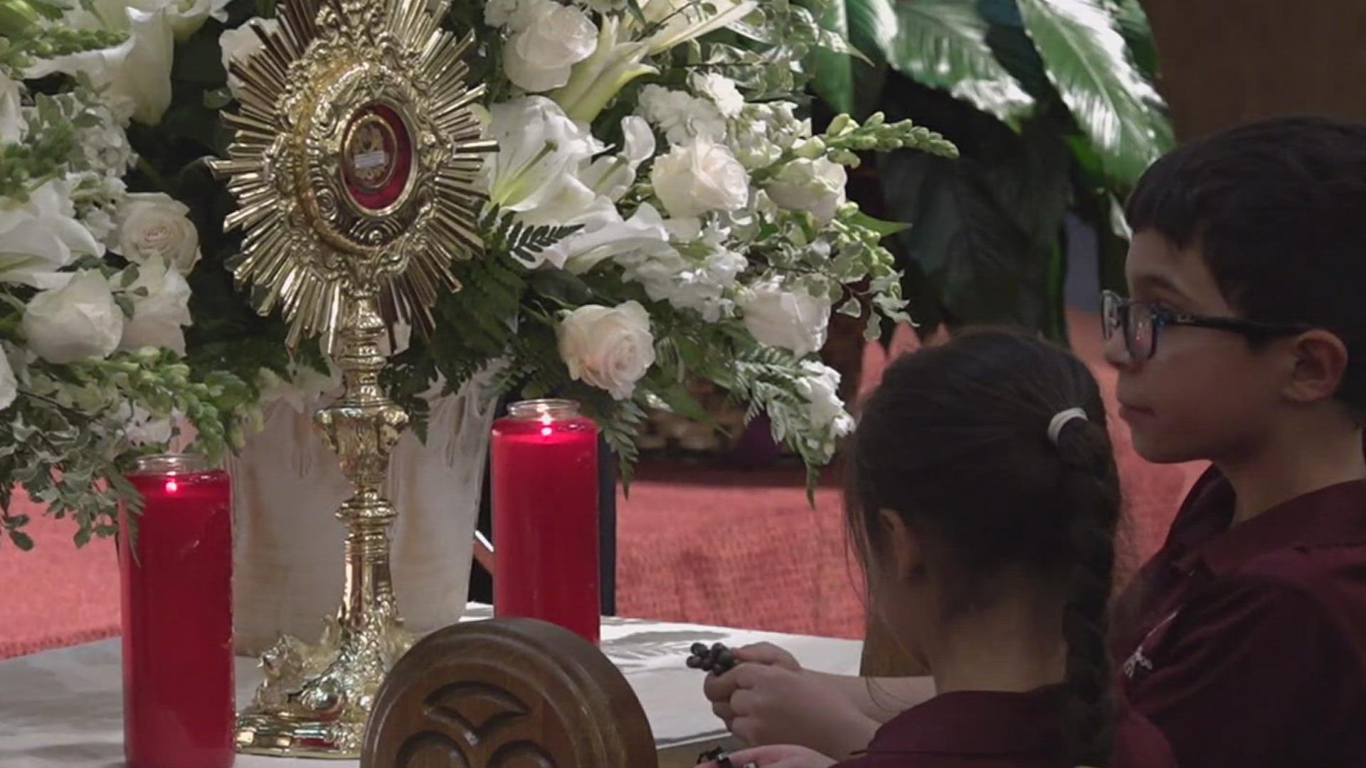 A relic belonging to the founder of the Knights of Columbus, made a stop in Corpus Christi as part of its five-day pilgrimage to five Texas dioceses.