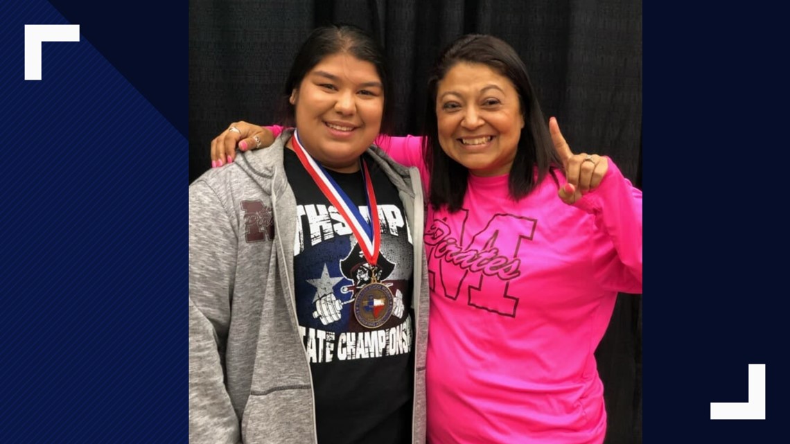 Mathis High School senior state powerlifting champion