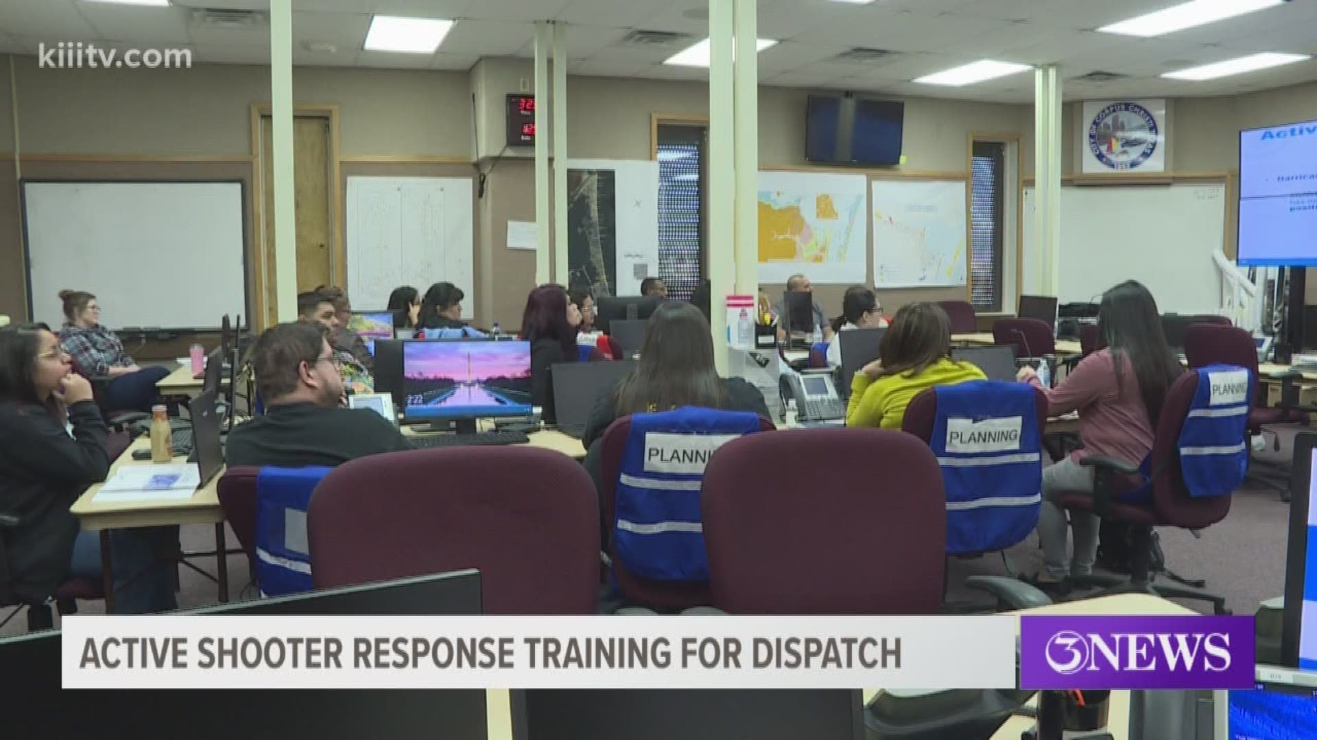 Active shooter response training for dispatch