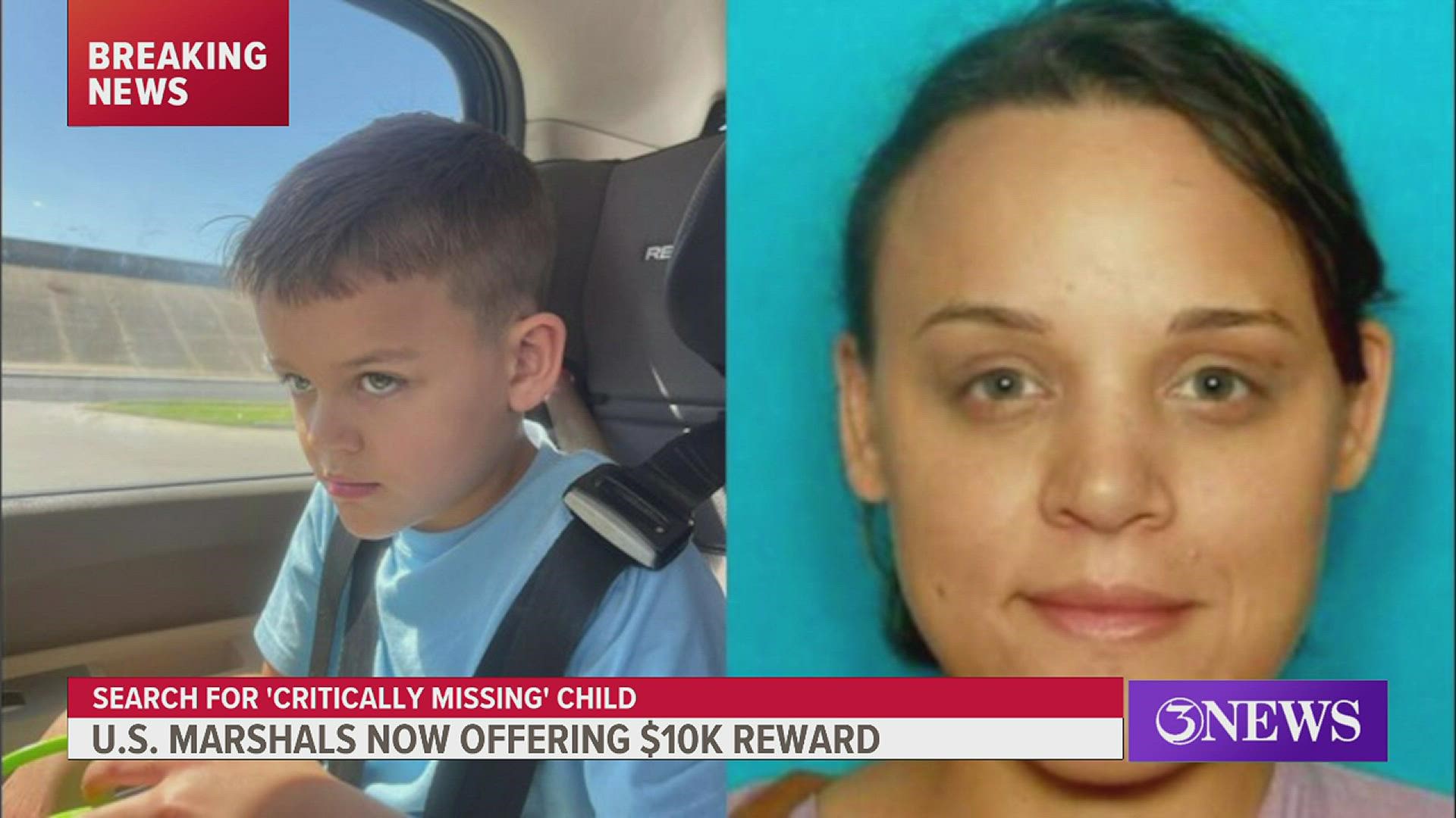 U.S. Marshals are searching for Rebecca Buskirk after her son's father was given custody and she took off with the child.