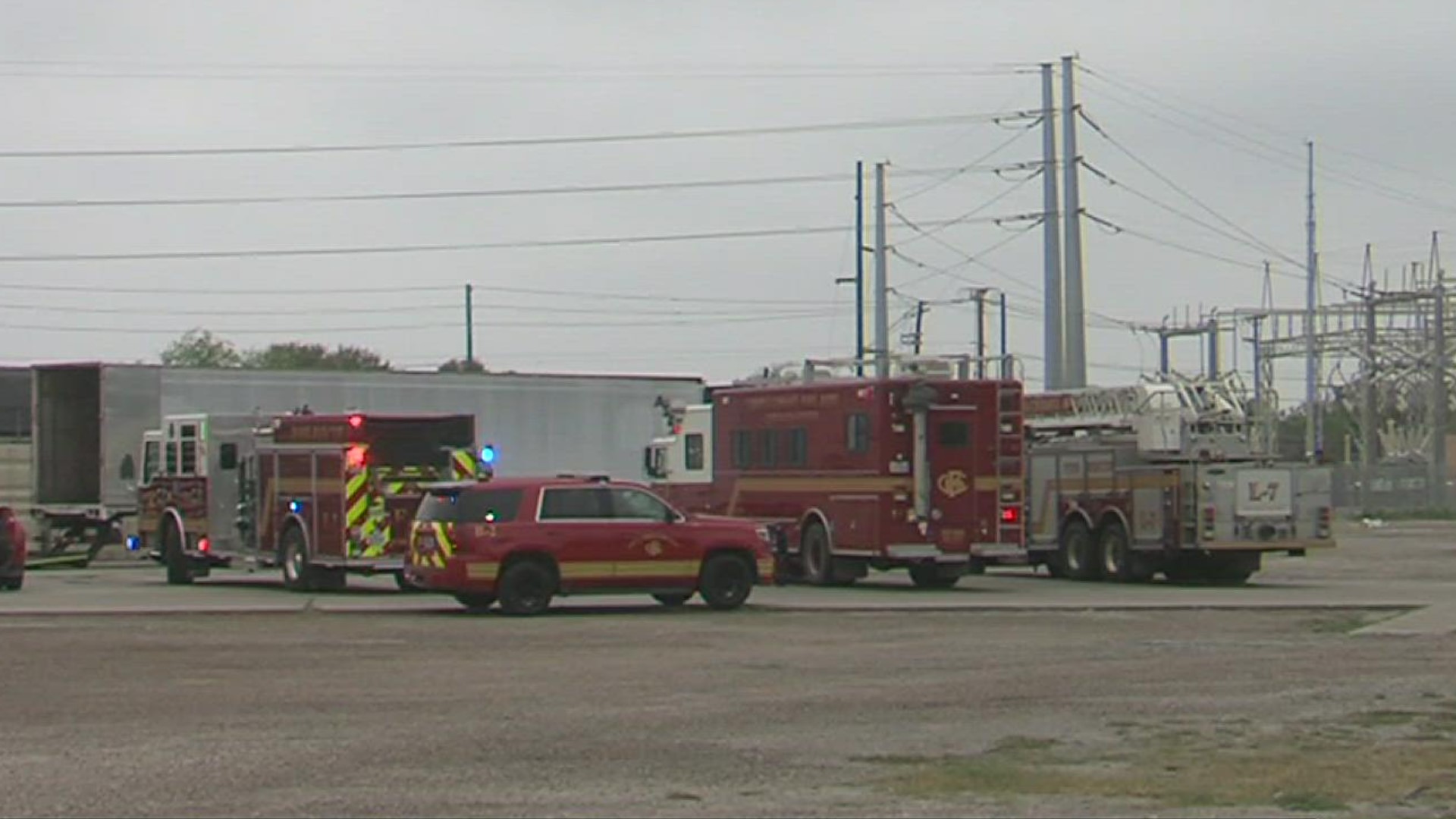 The crash caused a diesel tank to rupture -- sending 65 gallons spilling onto the parking lot.