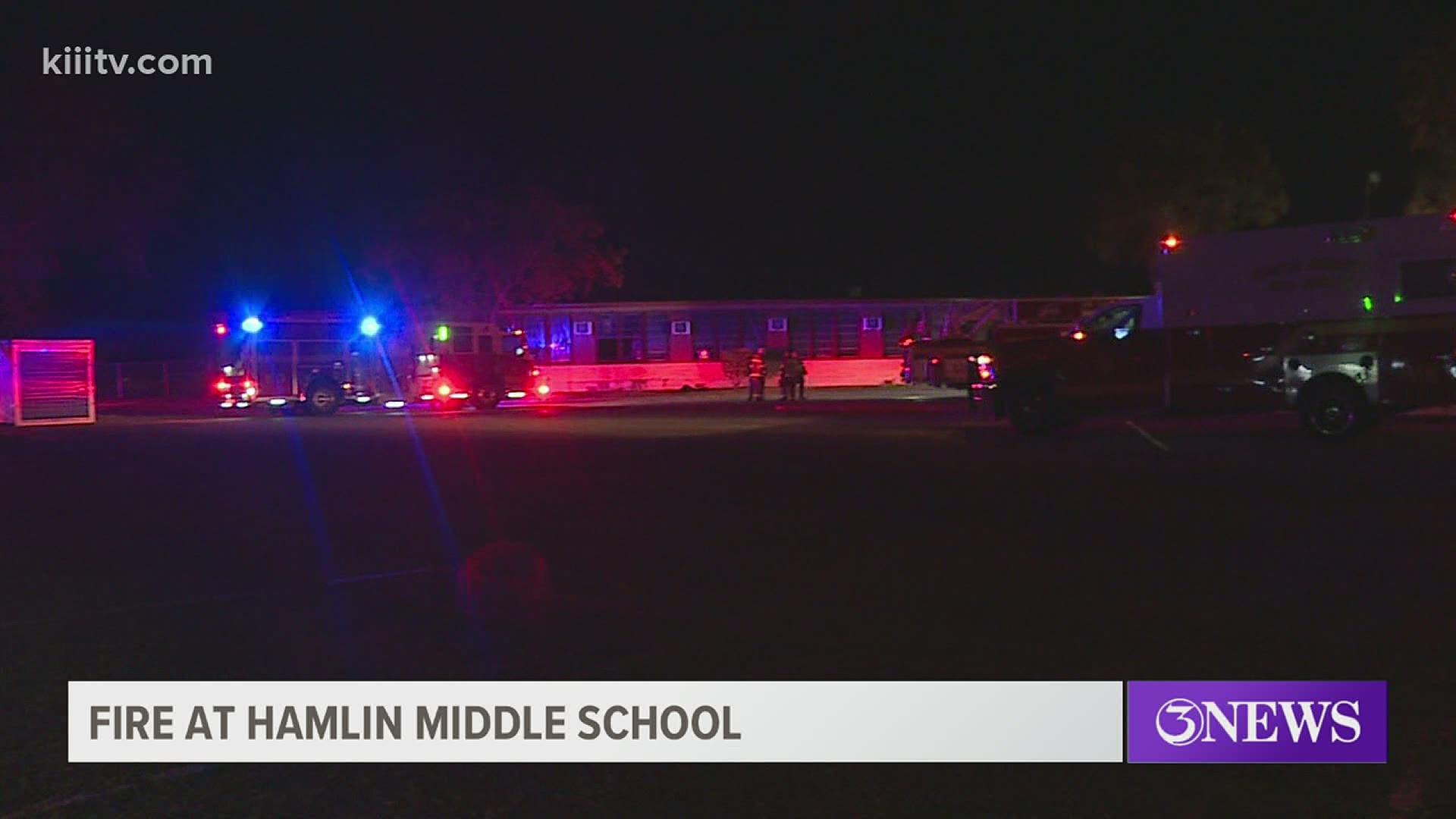 A fire alarm at the school went off around 4:30 a.m.