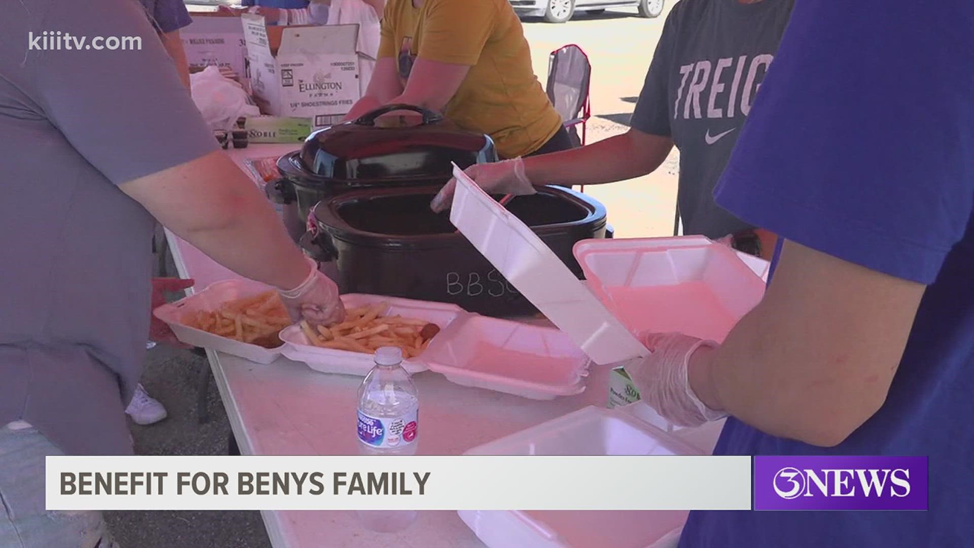 All proceeds from the fish fry will go towards supporting the Benys family during these difficult days.