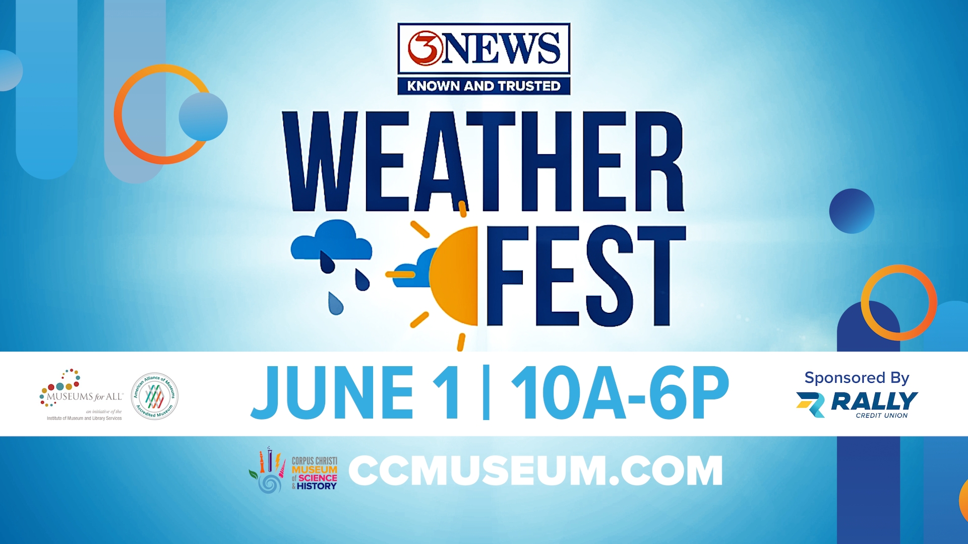 Meet the 3NEWS meteorologists June 1 at the Corpus Christi Museum of Science and History