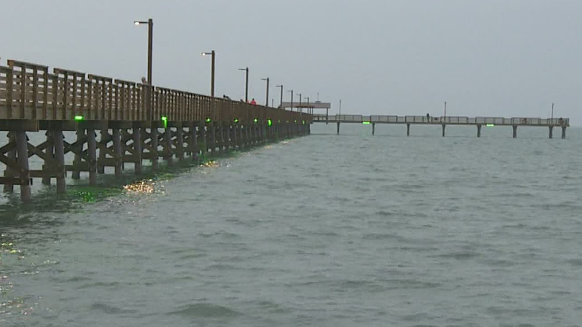 The 1,200 foot pier is open 24/7 and comes with plenty of lighting for night fishing.