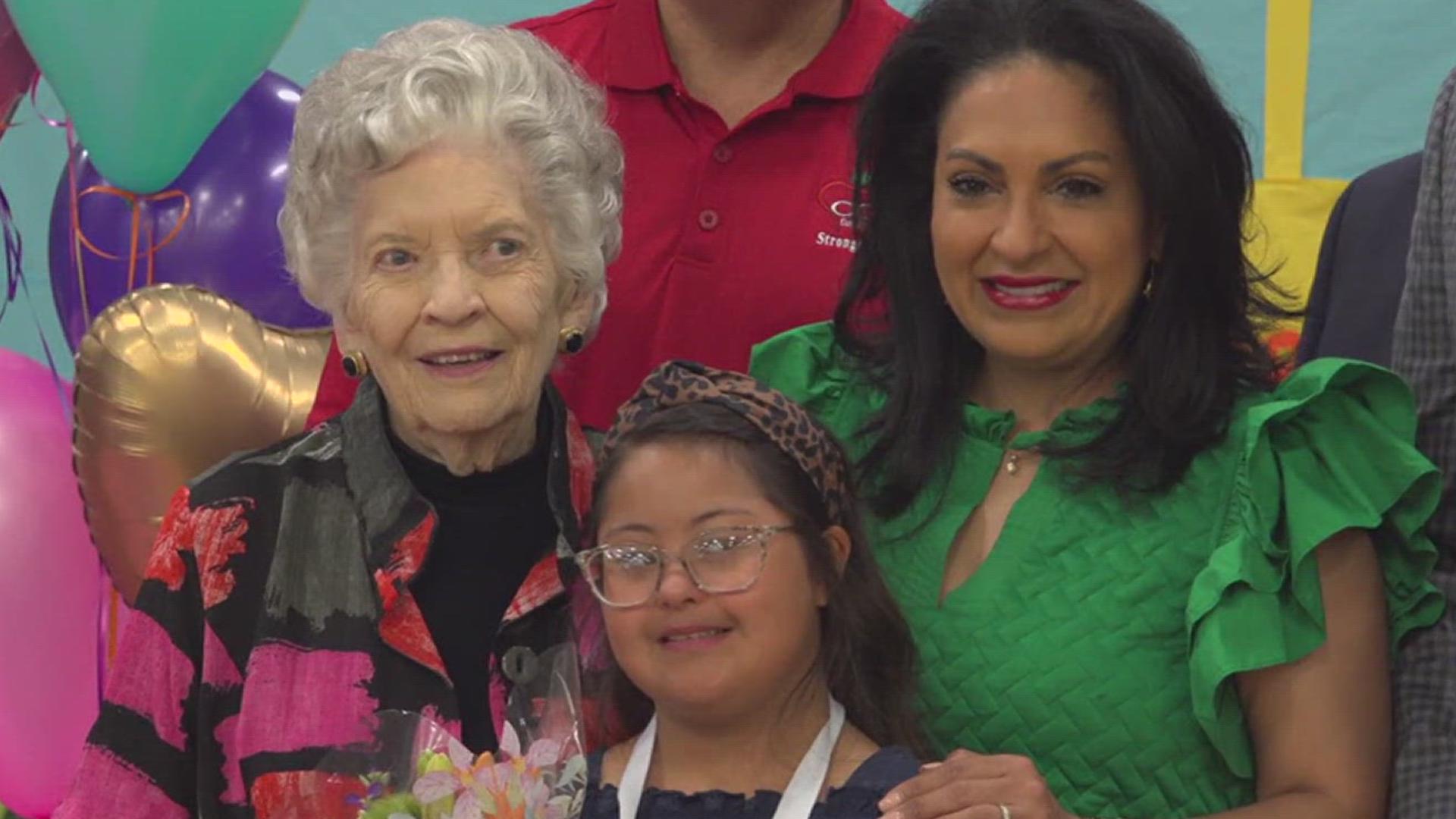 London DelBosque is the only Texas student to receive recognition from the Kindest Kid in America Organization.