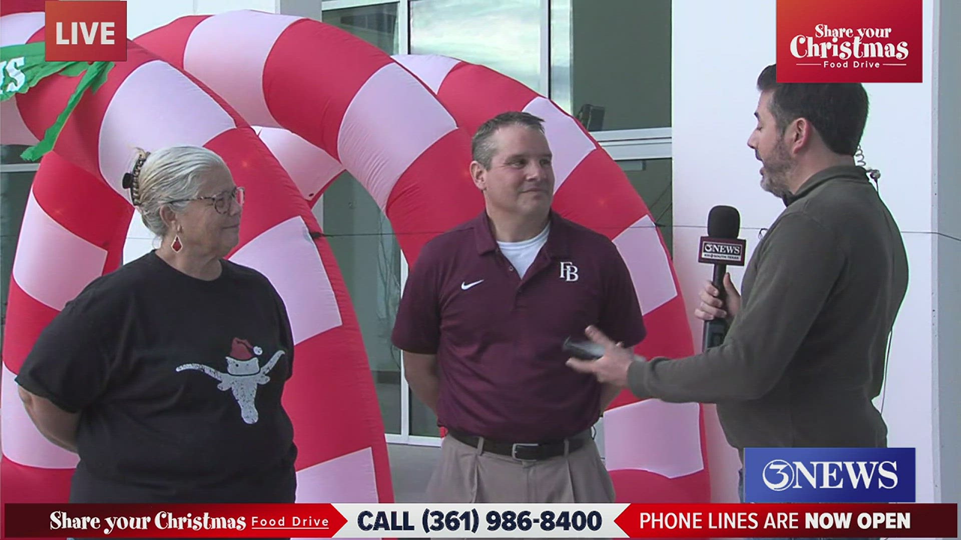 Chris Thomasson was live outside of the Coastal Bend Food Bank.