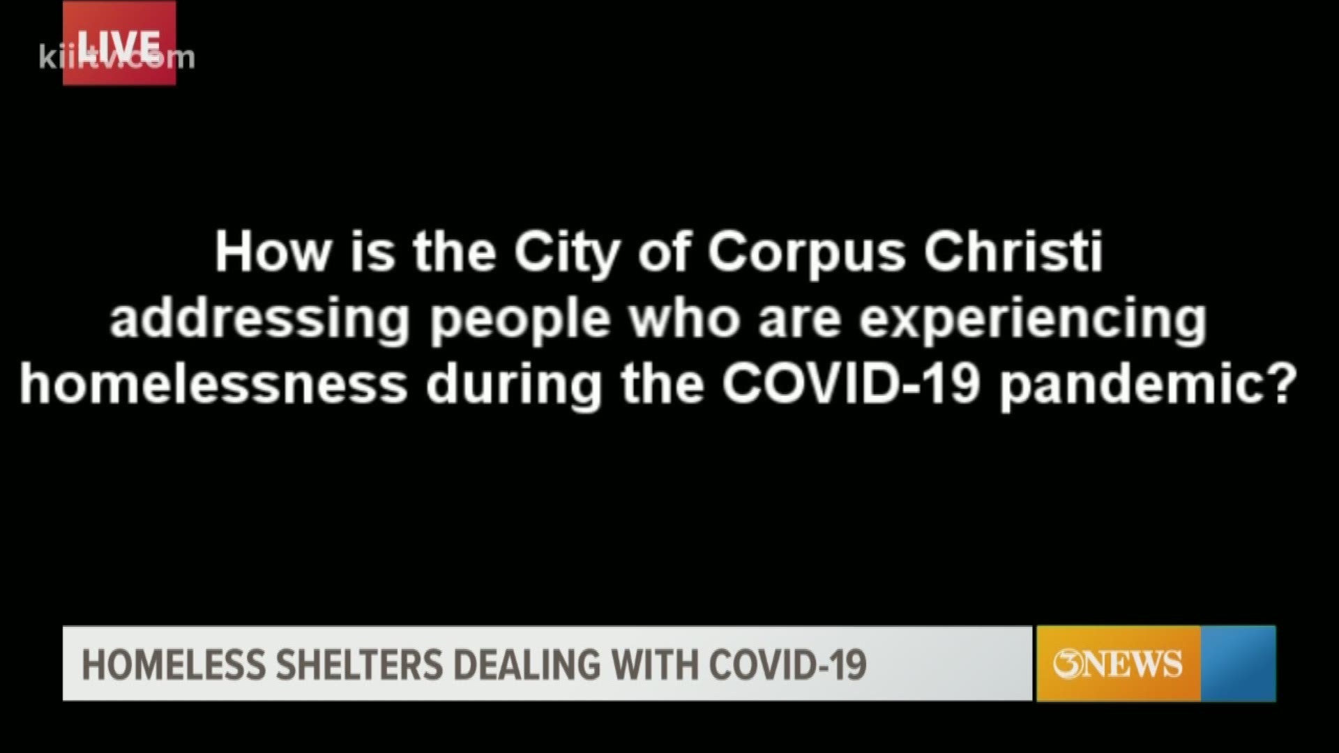 The City of Corpus Christi has not forgotten those living on the streets as we all battle COVID-19.